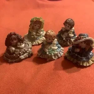 Accents | Victorian Little Girl Figurines Set 5 | Poshmark